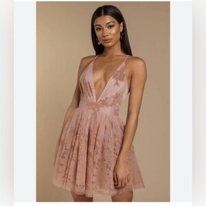 NWT Showpo Moon Beam Maxi Dress Mini Dress Pink Blush